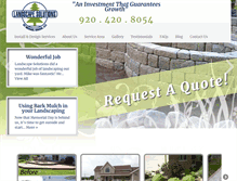 Tablet Screenshot of landscapesolutionswi.com